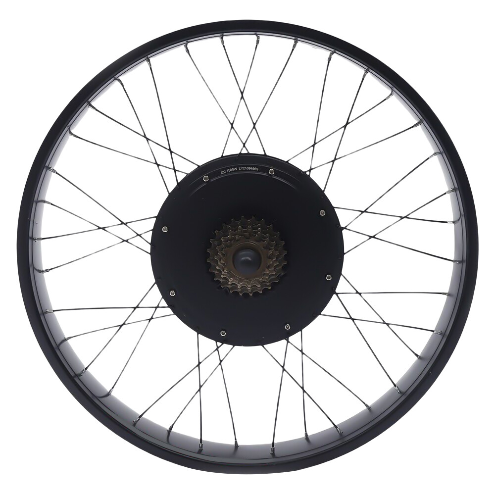 48V 1500W 26 inch LCD Fat Snow Tire Electric Bicycle E-Bike Rear Wheel Hub Motor