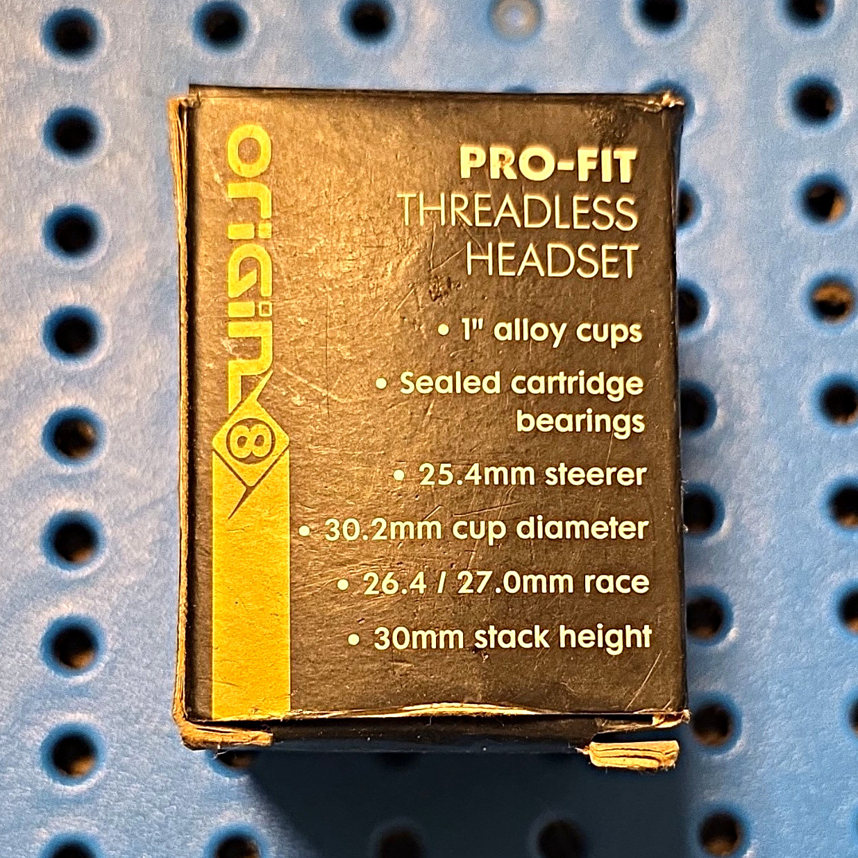 Origin8 Pro-Fit Threadless EC Headset 1in 25.4mm Steerer 30.2 Black