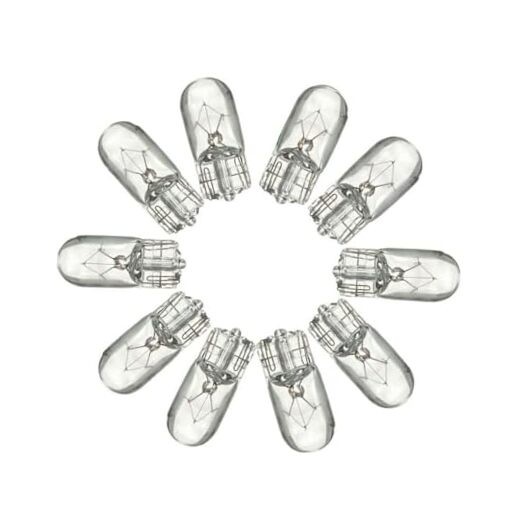 10Pcs DC 70V T10 3W 4300K 501 194 W5W W2.1×9.5d 70V Bulbs for Electric
