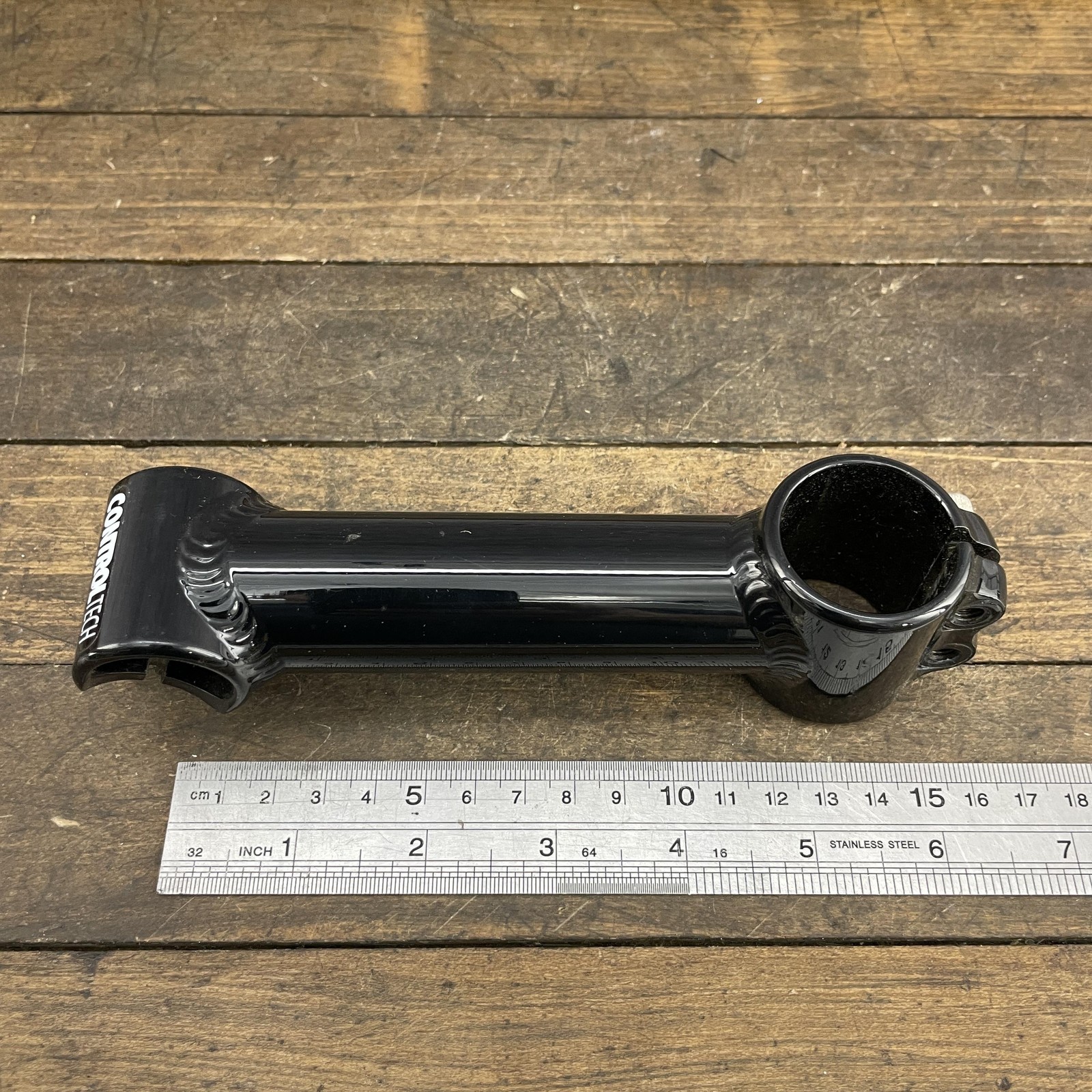 Vintage ControlTech Threadless Stem 1 1/4 in Threadless 130 mm Black USA 205g
