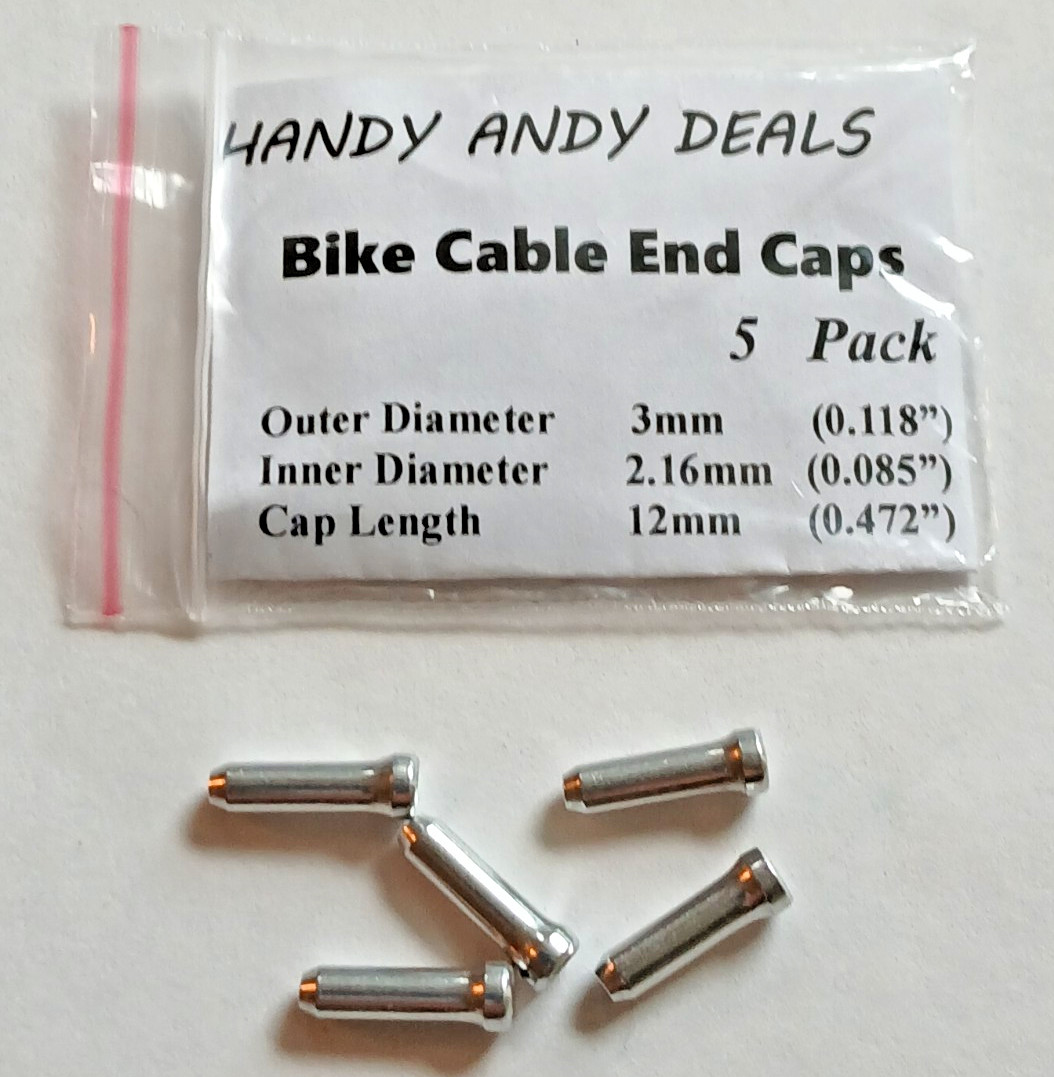 Bike Cable End Caps, 5 Pack, Brake and Gear Line End-Cab, Tired of Metal Slivers