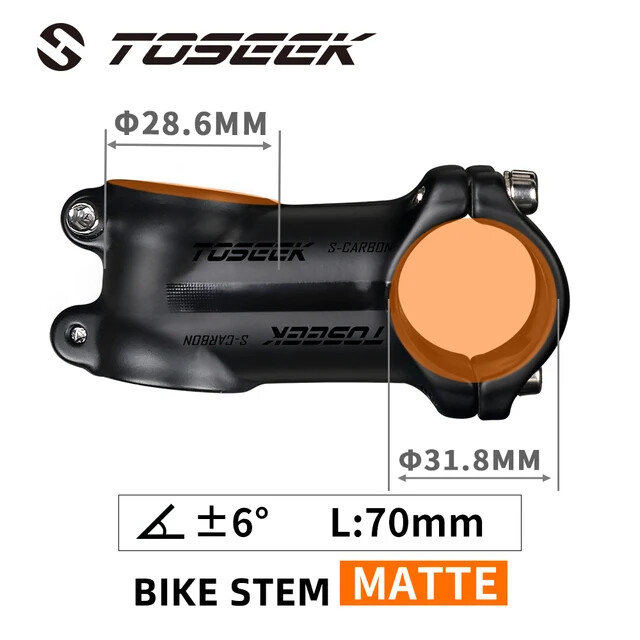 Bicycle Stem 31.8mm MTB Road Bike Handlebar Stem Angle 6/17Degrees 60-120mm
