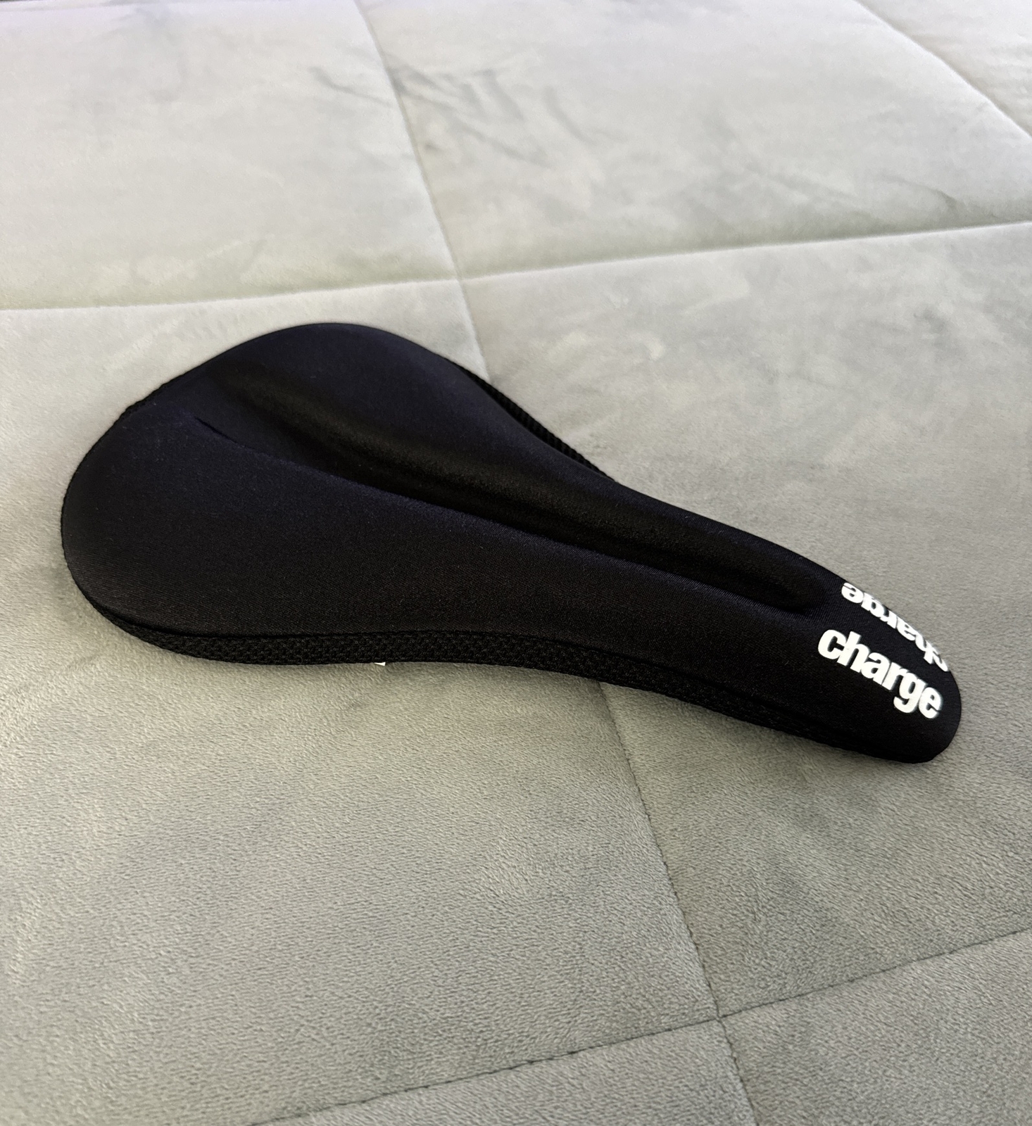 Charge Black Gel Bike Saddle Seat, Comfortable Center Cutaway #CG79432