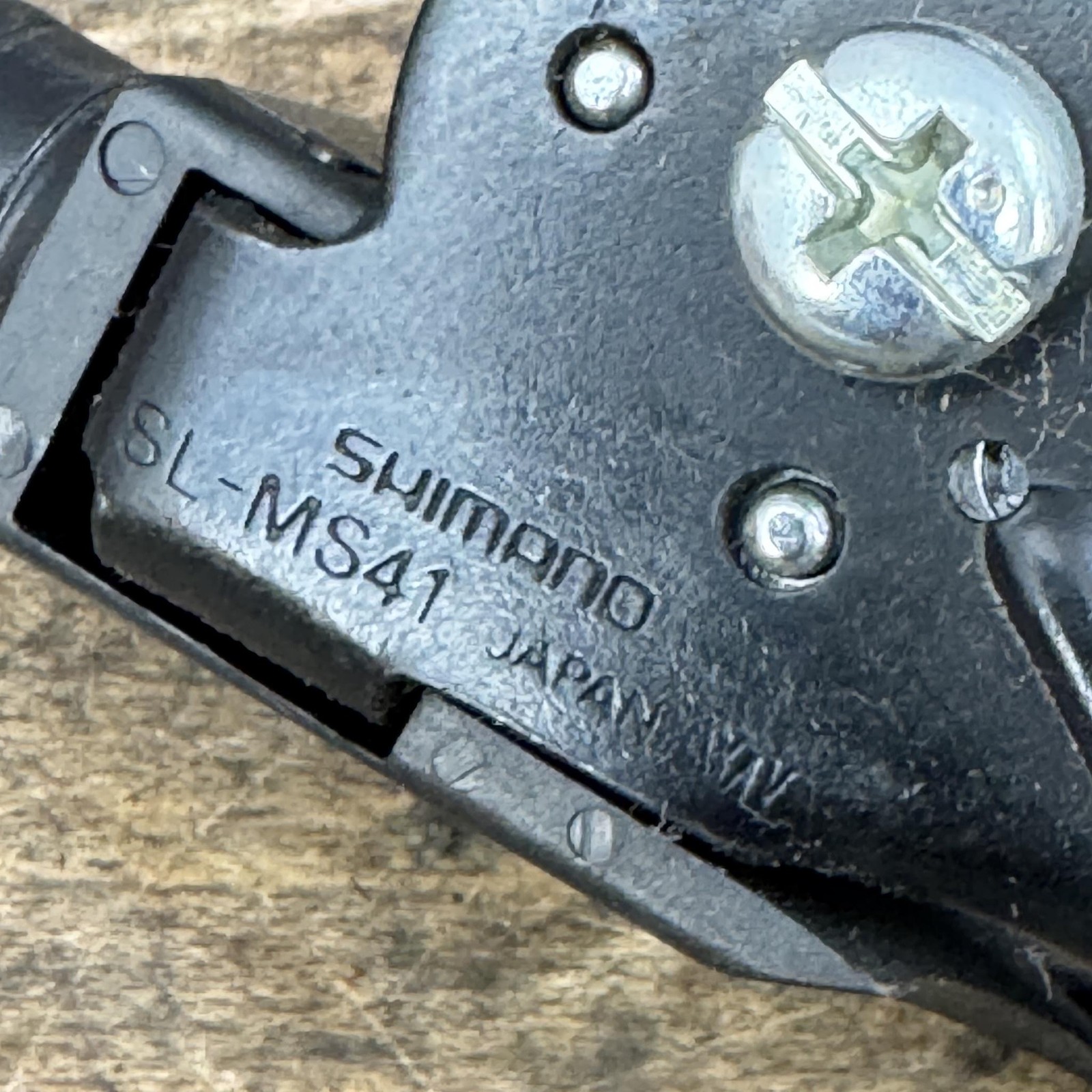 Vintage Shimano SL-MS41 Left Thumb Trigger Shifter MTB Mountain No Bolt Friction