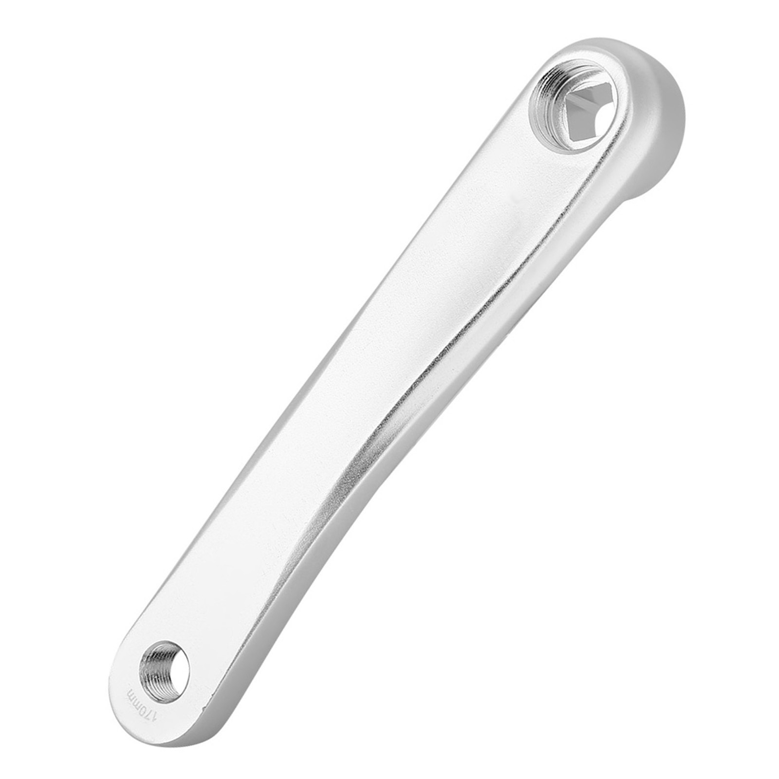 170mm Bike Aluminum Alloy Left Single Chain Crank Arm (Silver Rhombic Hole)