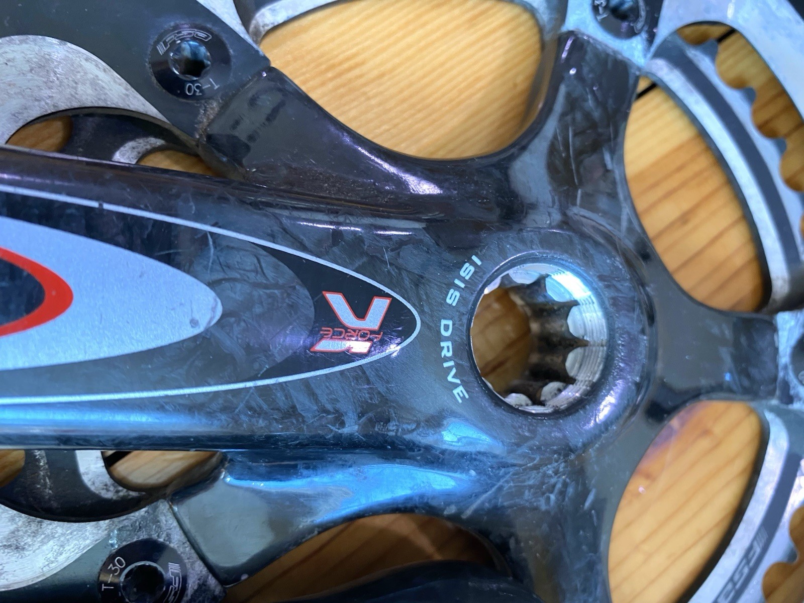 FSA K FORCE LIGHT CARBON CRANKSET 172.5MM TRIPLE 53/39 TOOTH