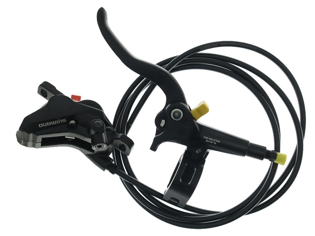 Shimano DEORE BL-M4100 / BR-MT420 4-Piston Hydraulic Disc Brake Set Front+Rear