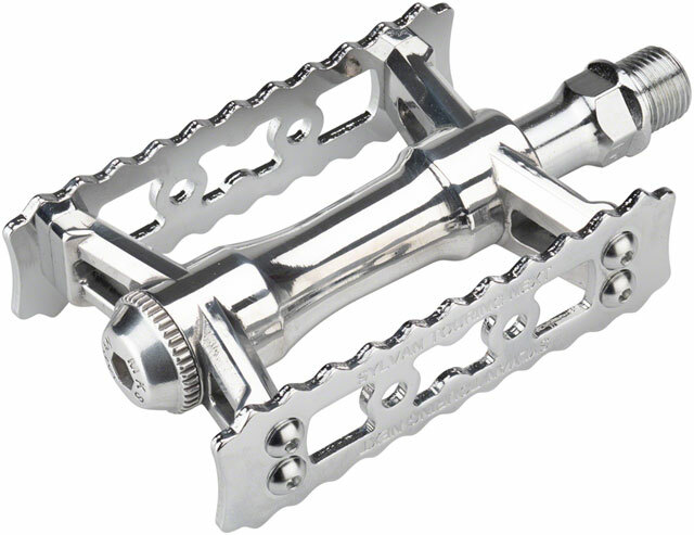 MKS Sylvan Touring Next Pedals – Platform, Aluminum, 9/16″, Silver