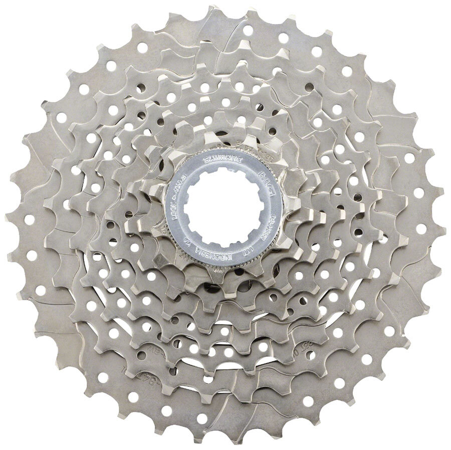 Shimano Claris CS-HG50 Cassette – 8 Speed, 11-34t, Silver, Nickel Plated