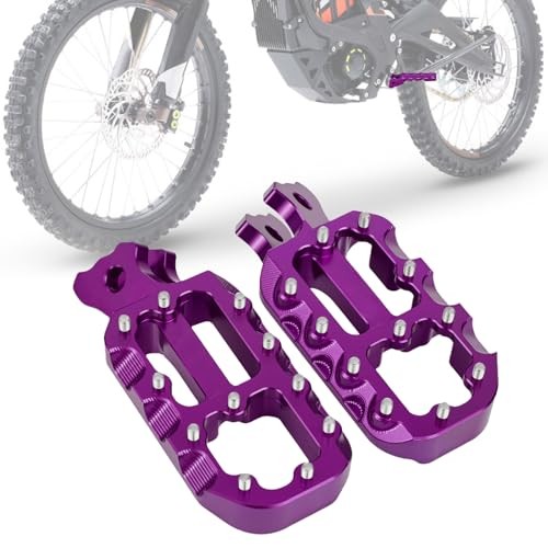 Surron LBX Eride Pro SS 2.0 3.0 E Foot Pegs CNC for SS 2.0 3.0 E – Purple