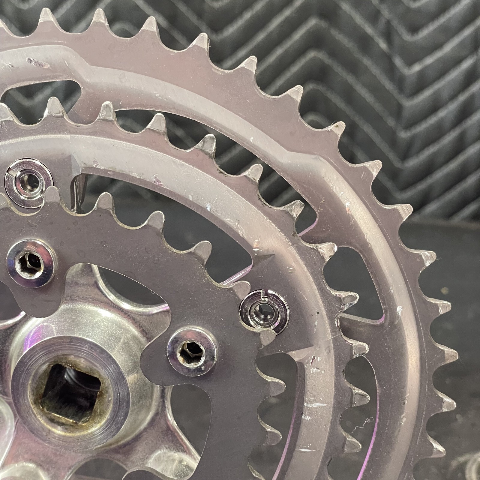Vintage Shimano Deore MT60 Triple Crankset – 46/36/26 – 175mm – VGC