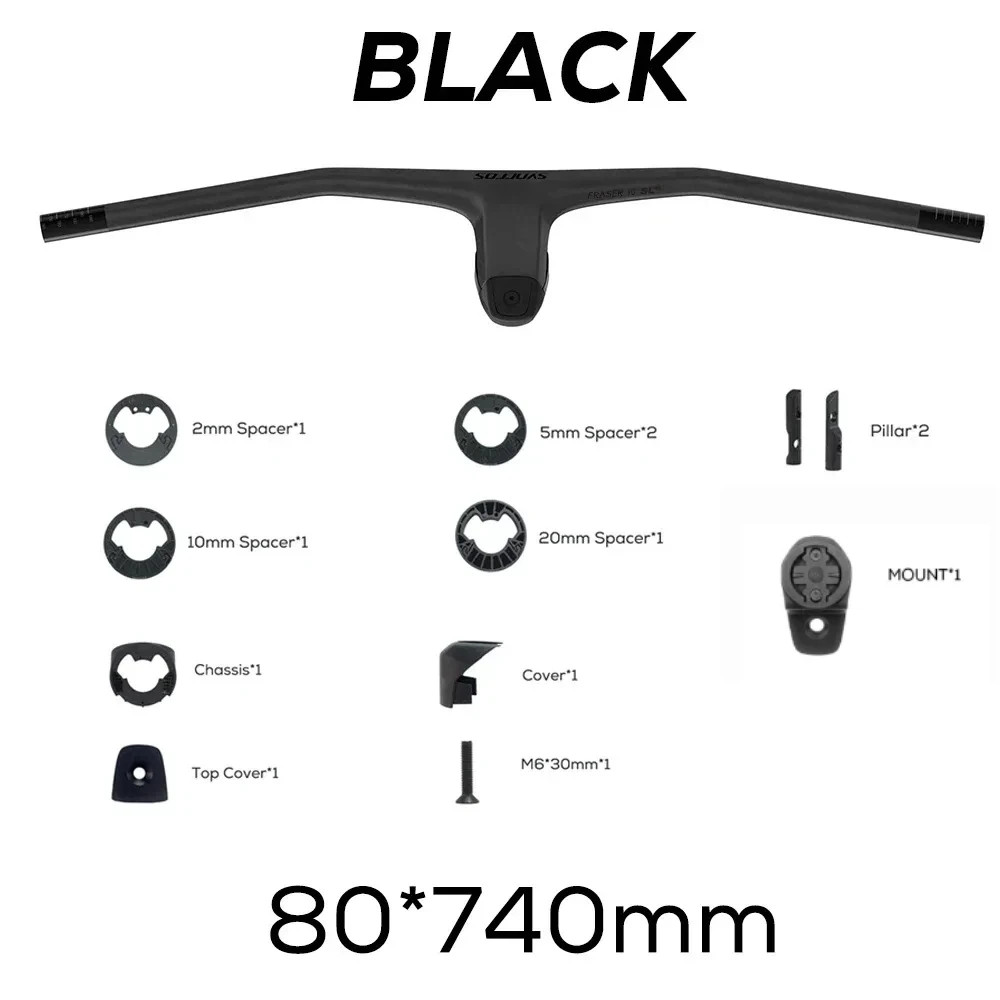 SYNCROS -20 Degrees Carbon Fibre Integrated Mountain Bicycle Handlebar 740MM