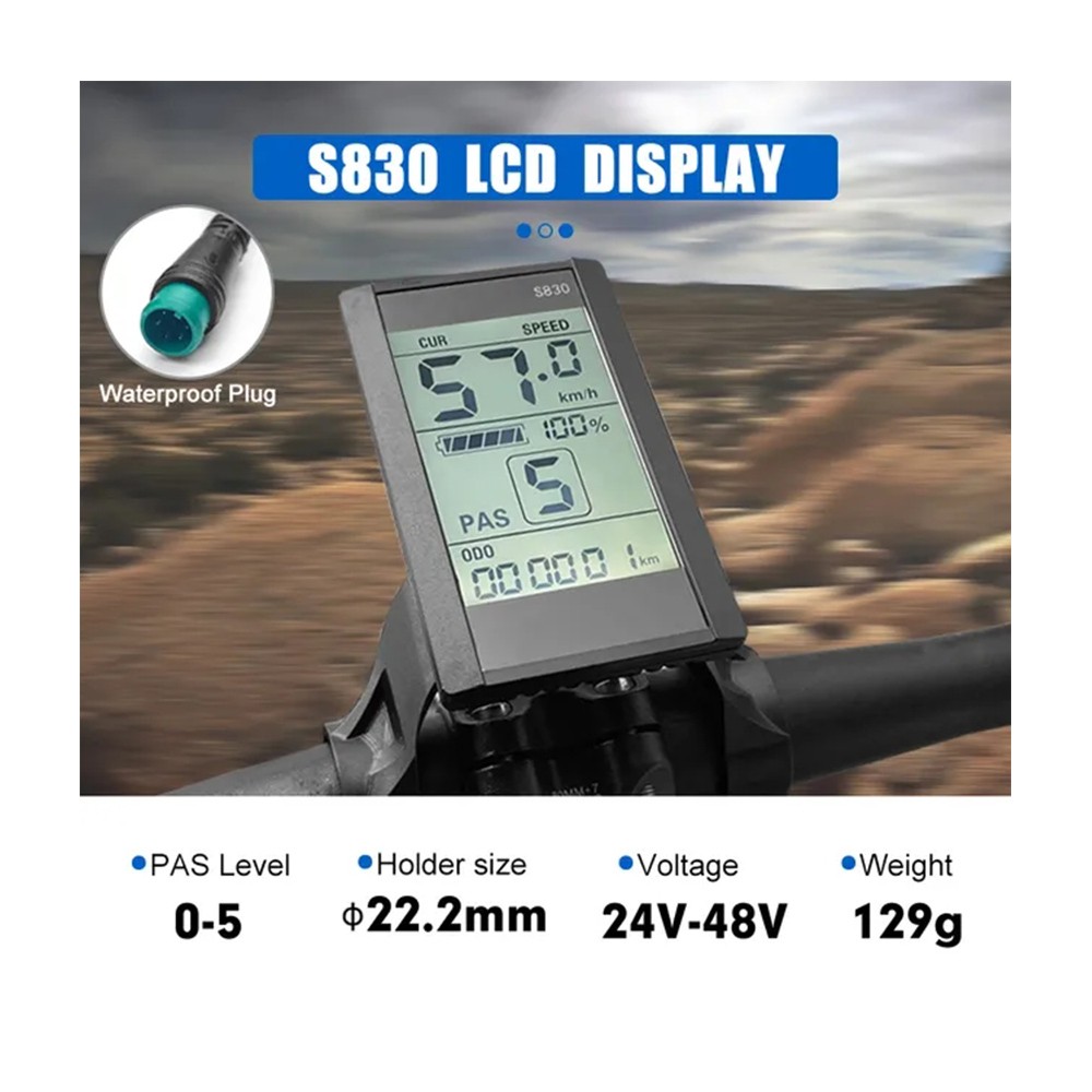 Ebike Display S866 S900 GD01 UKC1 UKC3 – SM/WP Plug LCD SUK