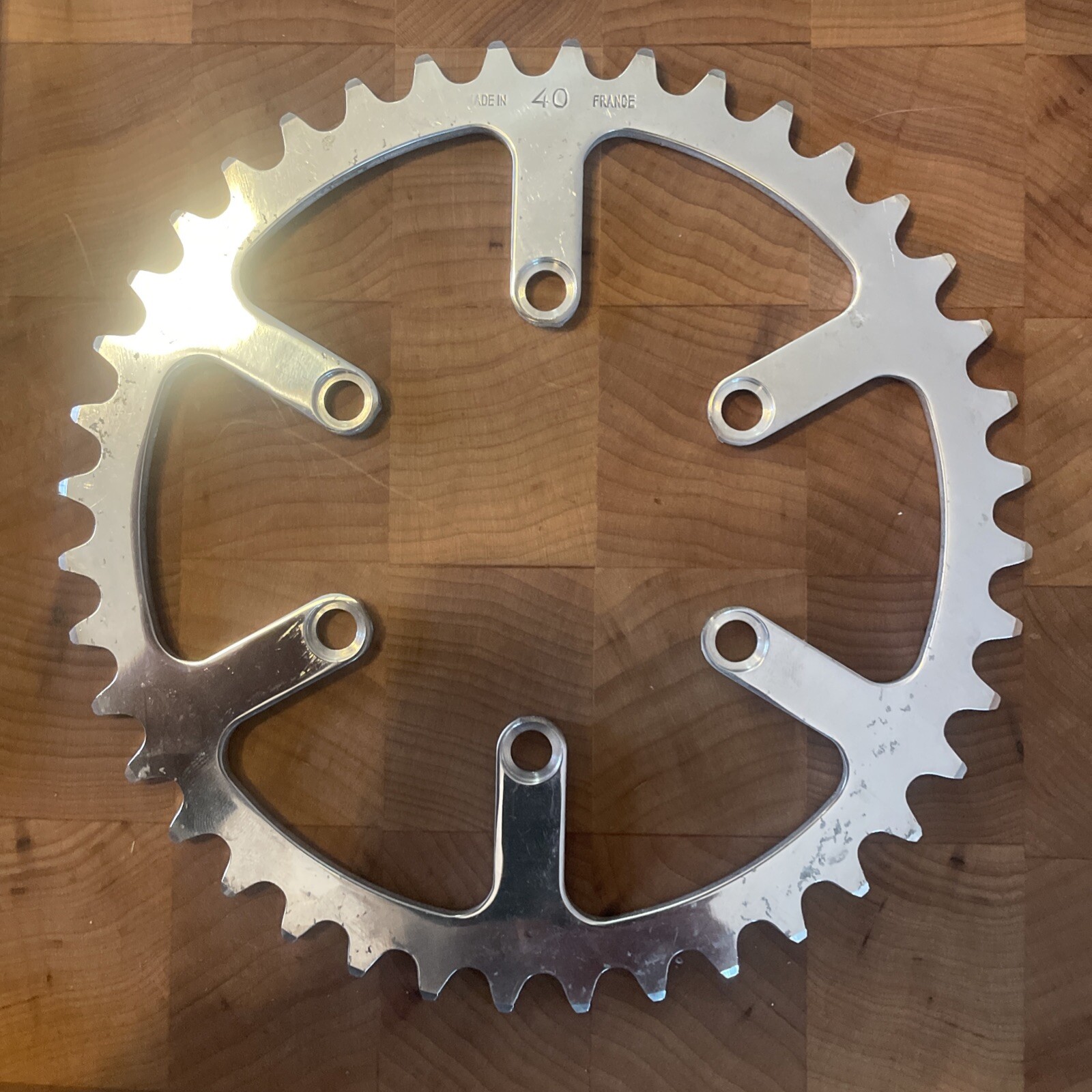 Vintage New-Old-Stock TA CYCLOTOURISTE Chainring 40T x 80 BCD x 6-Arm. (NJ)