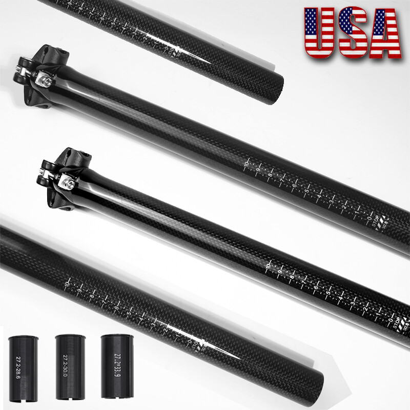 Carbon Fiber Seatpost 27.2/28.6/30/30.8/31.6/33.9mm MTB Bike Seat Tube Seat Post