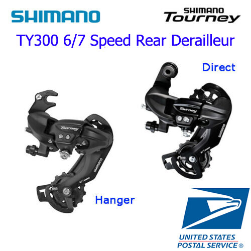 Shimano Tourney RD-TY300-SGS 6 / 7 Speed Hanger / Direct Rear Derailleur MTB