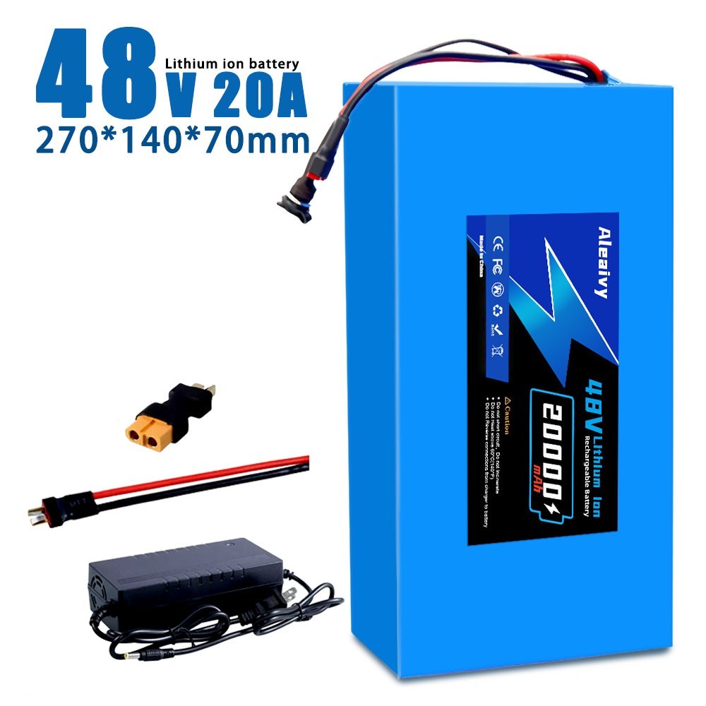 48V 20Ah Lithium-ion Battery Pack with BMS Replacement Battery for 500W