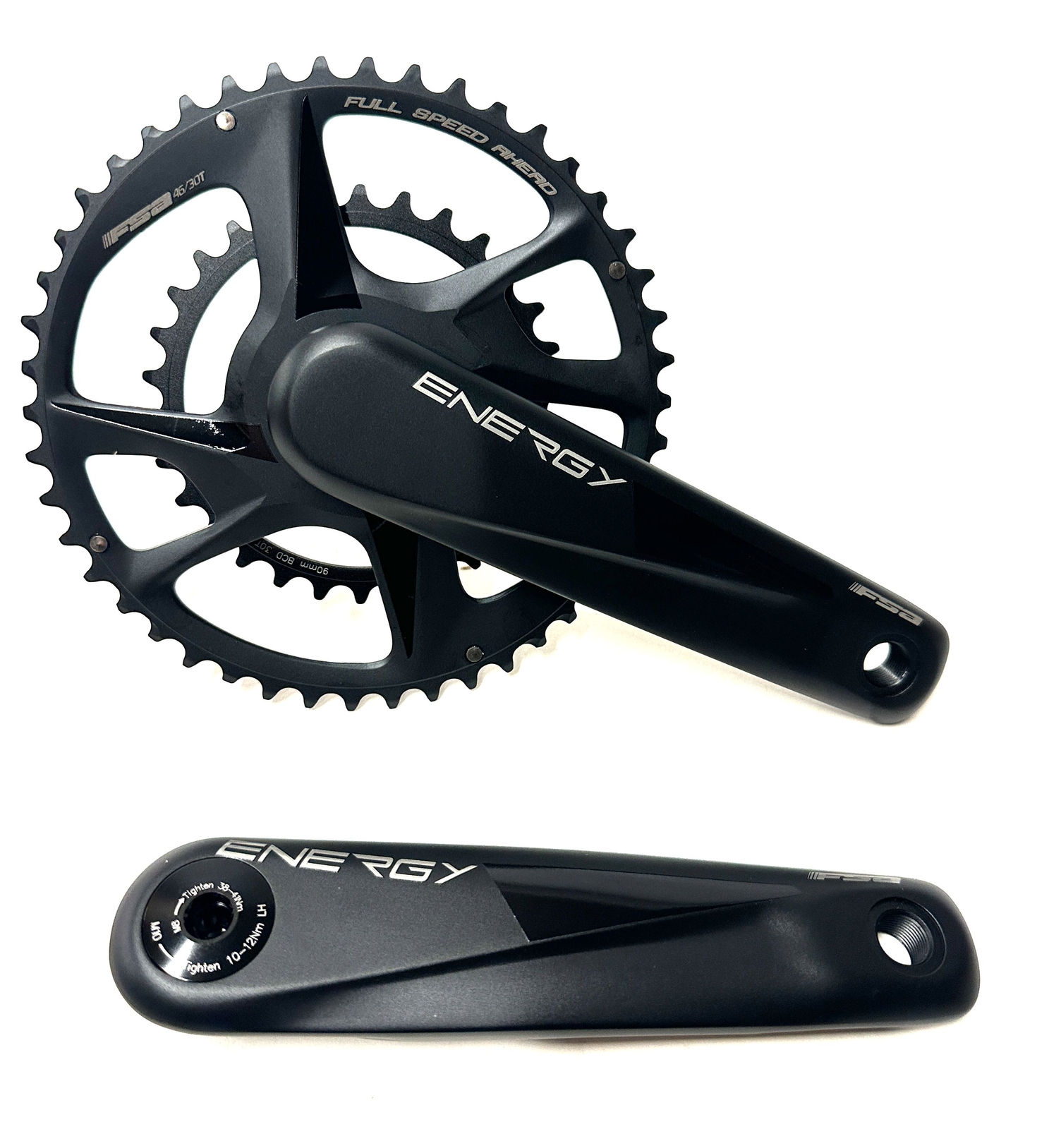 FSA Energy Modular Road Gravel Crankset 172.5mm 386EVO 11/12-Speed, 46/30t, New