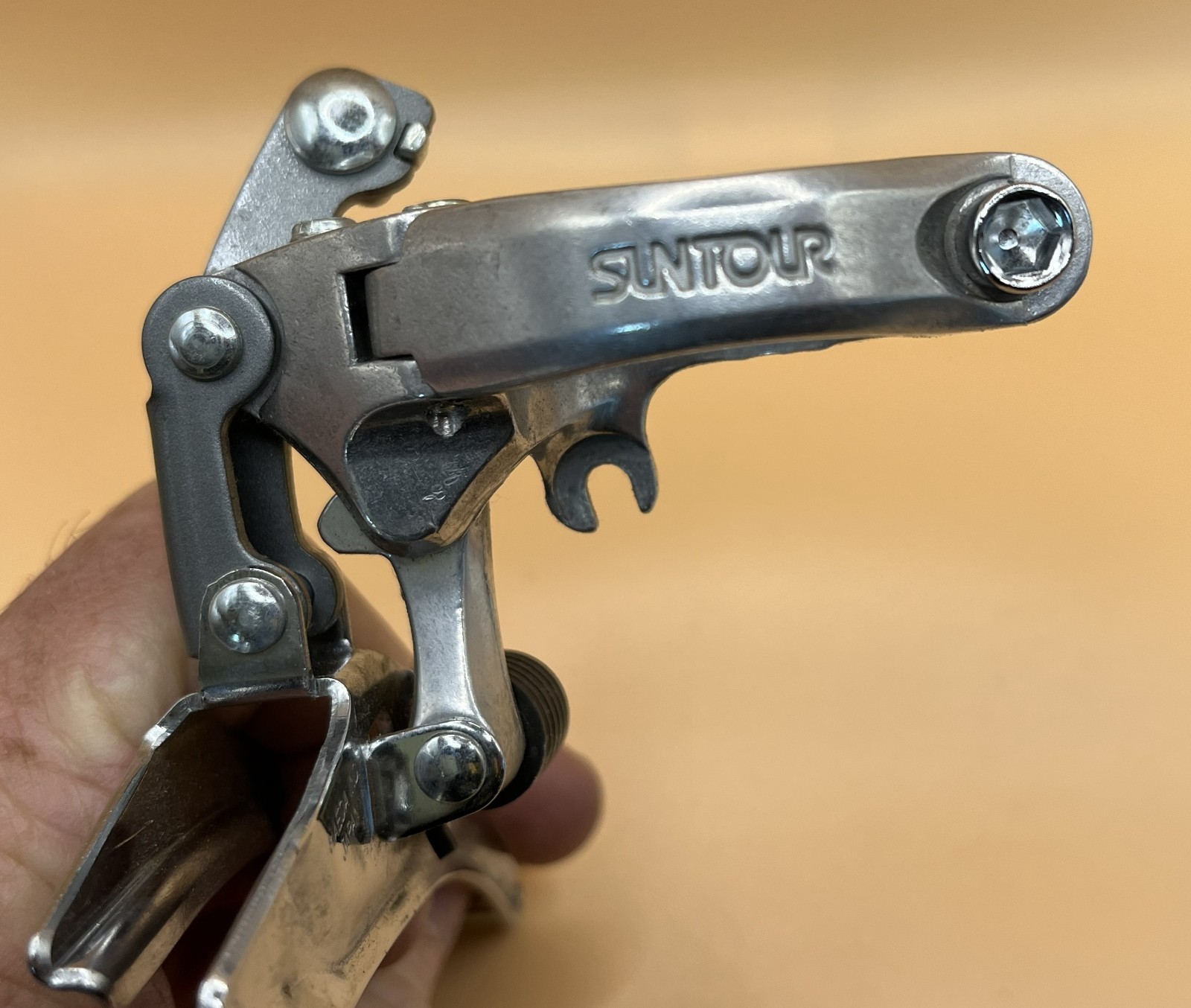 NOS Vintage Suntour Lite – Front Derailleur – 31.8 Clamp – Silver