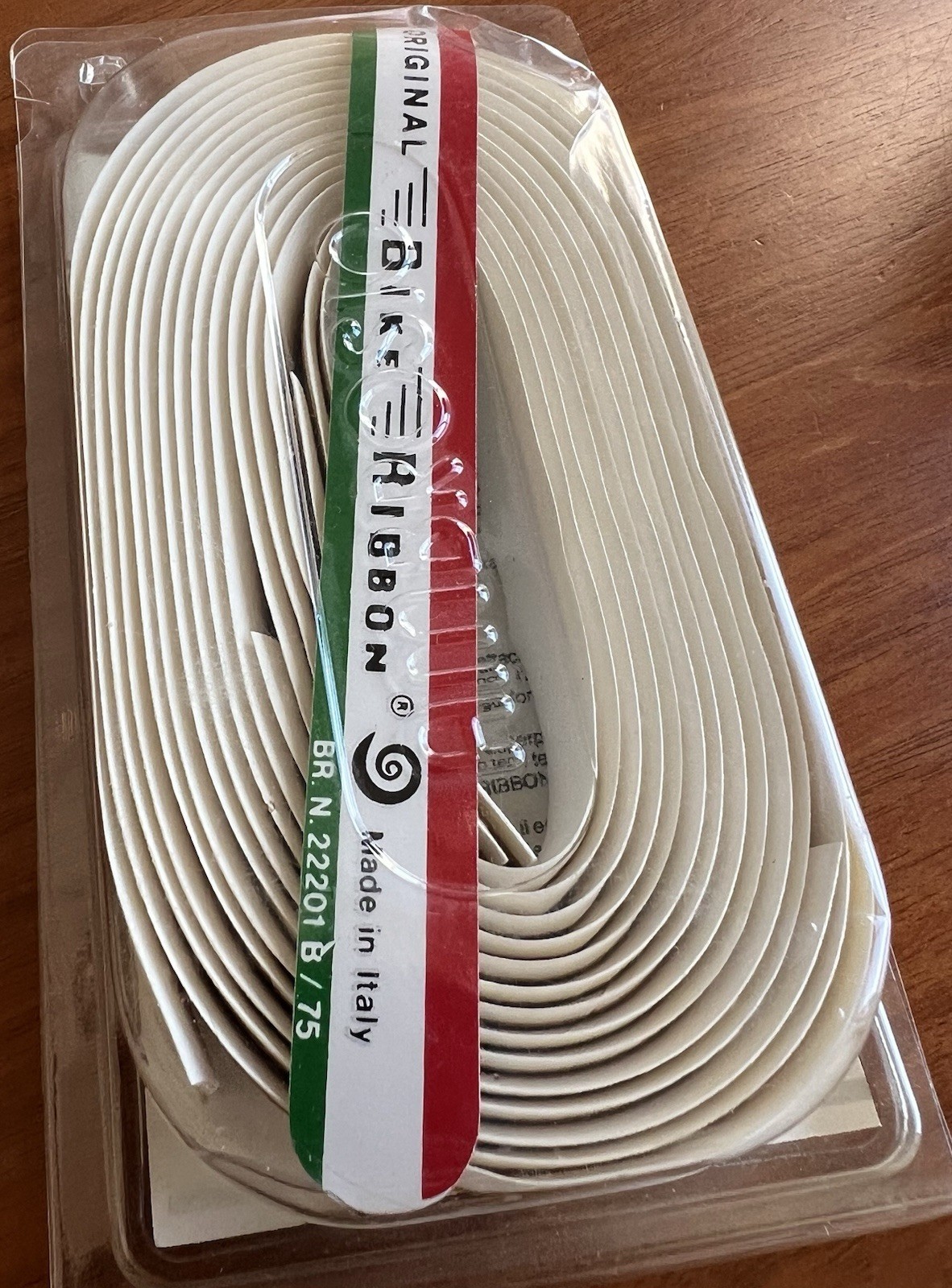NEW/NOS Vintage Ambrosio Bike Ribbon Handlebar Tape – White