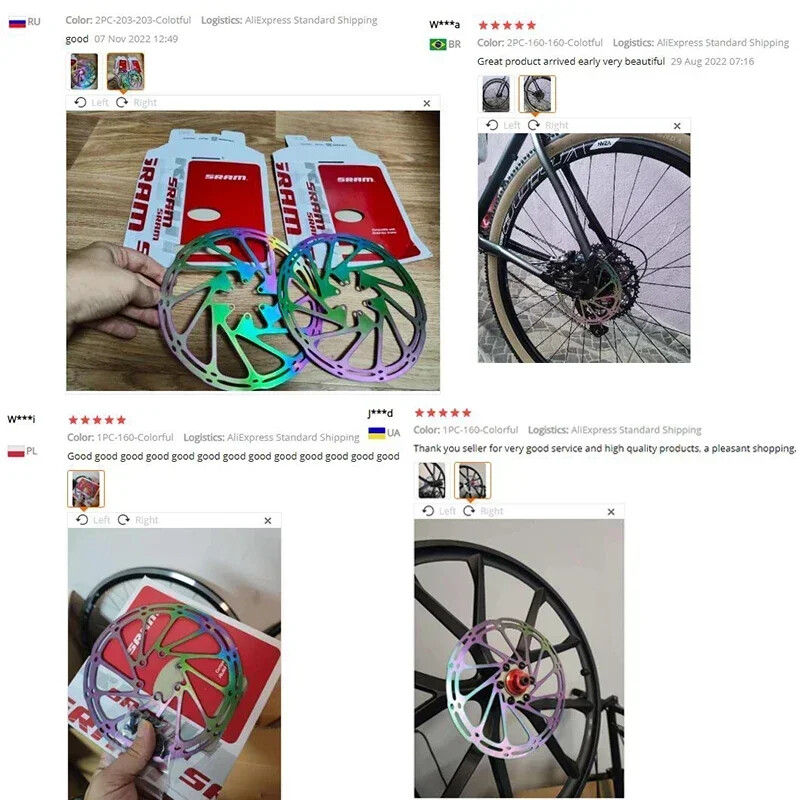 2PC Bicycle Brake Rotor 160mm 180mm 203mm MTB Centerline Rotor Hydraulic Brakes