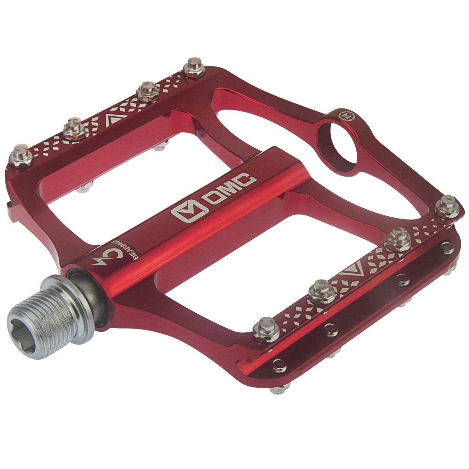 OMC-S1-RE 9/16″ Aluminum Platform Mountain Bike Pedals 3 Sealed Bearing MTB BMX