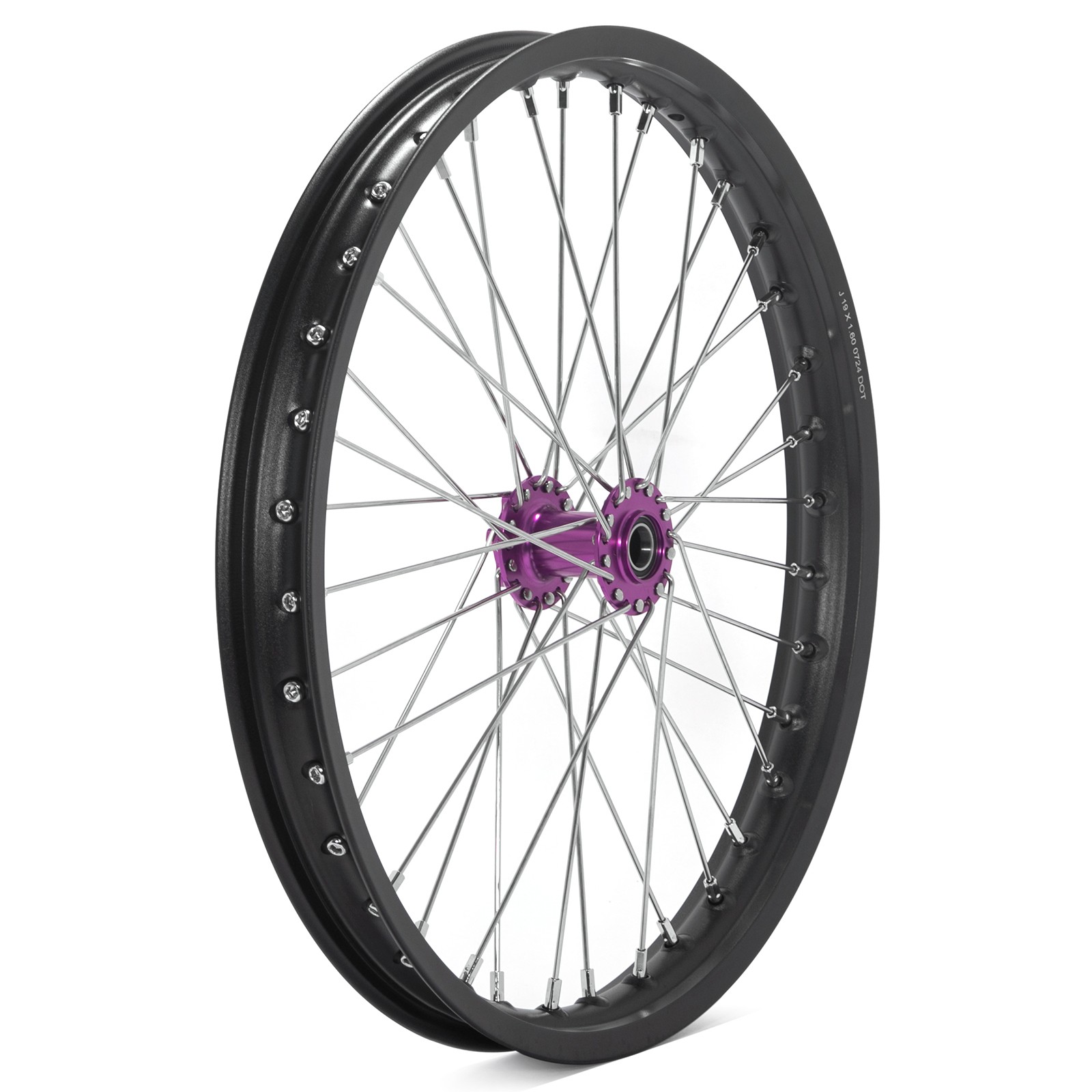 TARAZON 19×1.6 Spoke Front Wheel Rim Purple Hub For Sur Ron X Light Bee X LBX