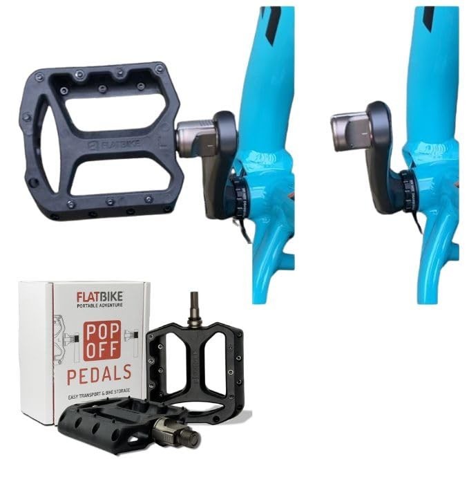 Quick-Release Bike Pedals for Mountain & E-Bikes | Removable, Space-Saving, Dura