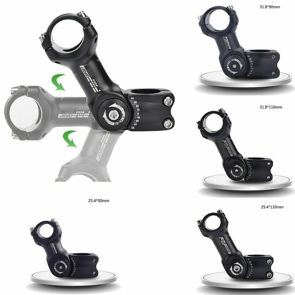 25.4/31.8mm MTB Bicycle Handlebar Mountain Road Bike Adjustable Stem Riser