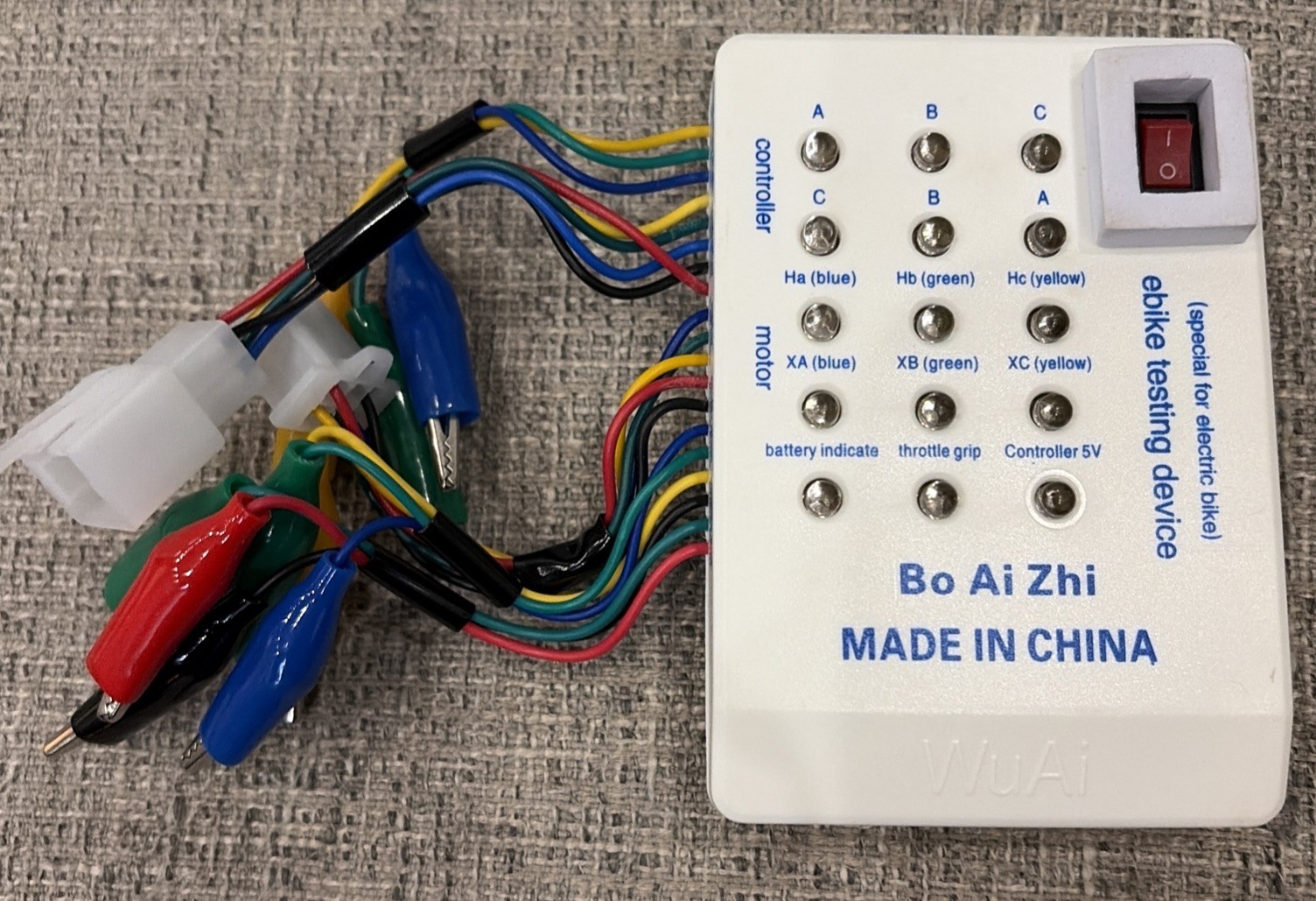 E-Bike Tester 24V/36V/48V/60V/72V Brushless Motortester with Indicator