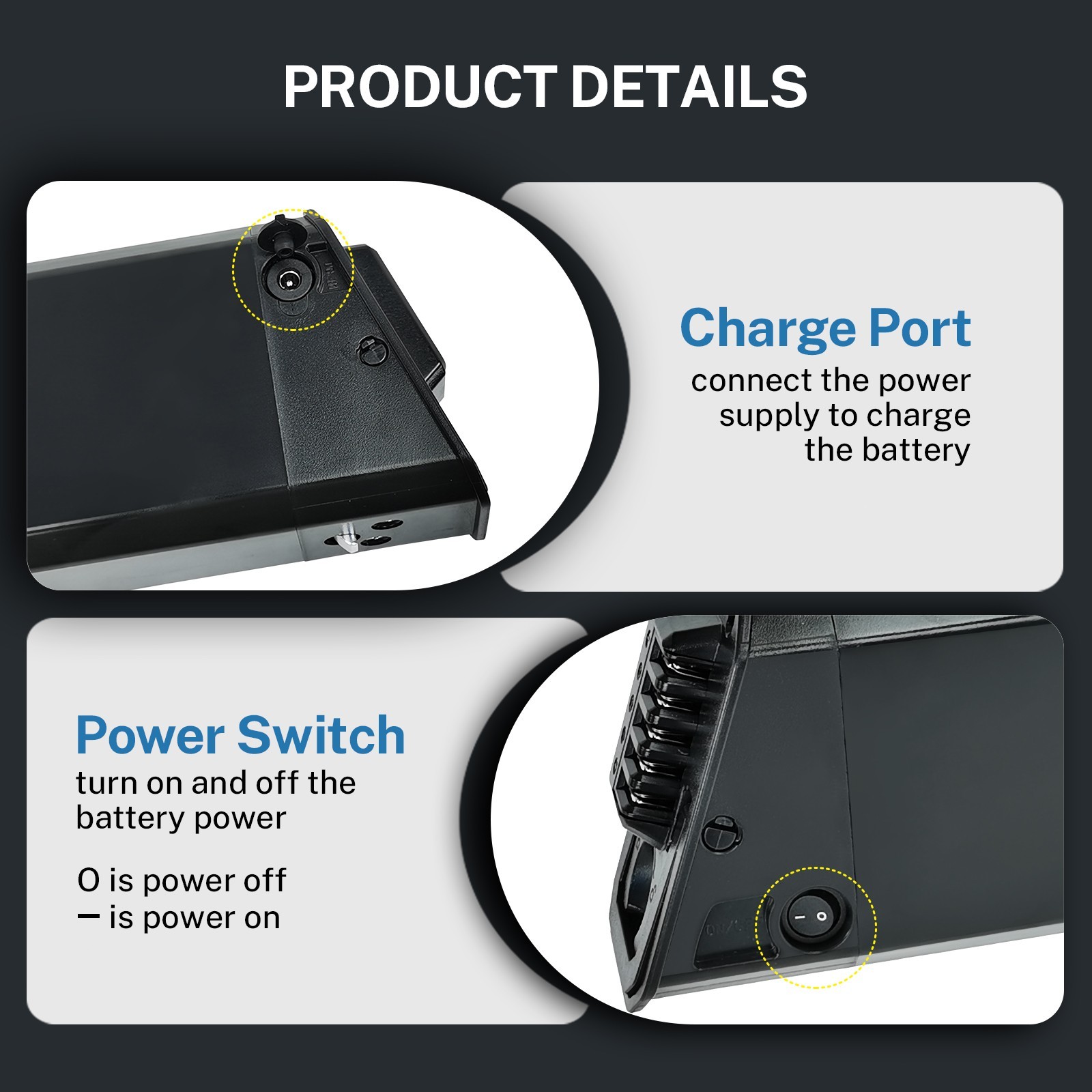 48v 10.5ah Lithium-ion battery pack for Jetson Haze HA318 folding Ebike battery