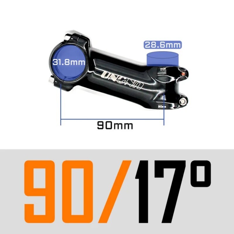 7 17 35 Degree MTB Road Bicycle Stem 28.6 31.8mm 60/70/80/90/100/110/120/130mm