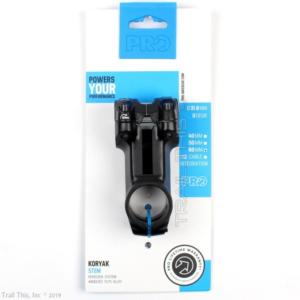 Shimano PRO Koryak Mountain Bicycle BMX Bike Stem 1-1/8″ / 60mm / 0 Degree Black