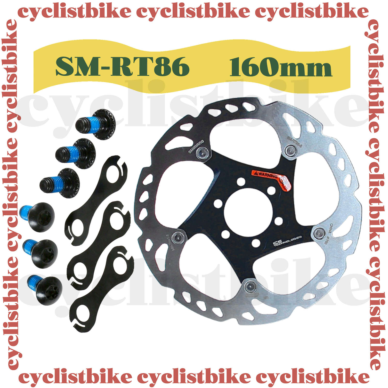 Shimano Deore XT SM-RT86 6-Bolts 160mm Ice-Tec Disc Brake Rotors NEW