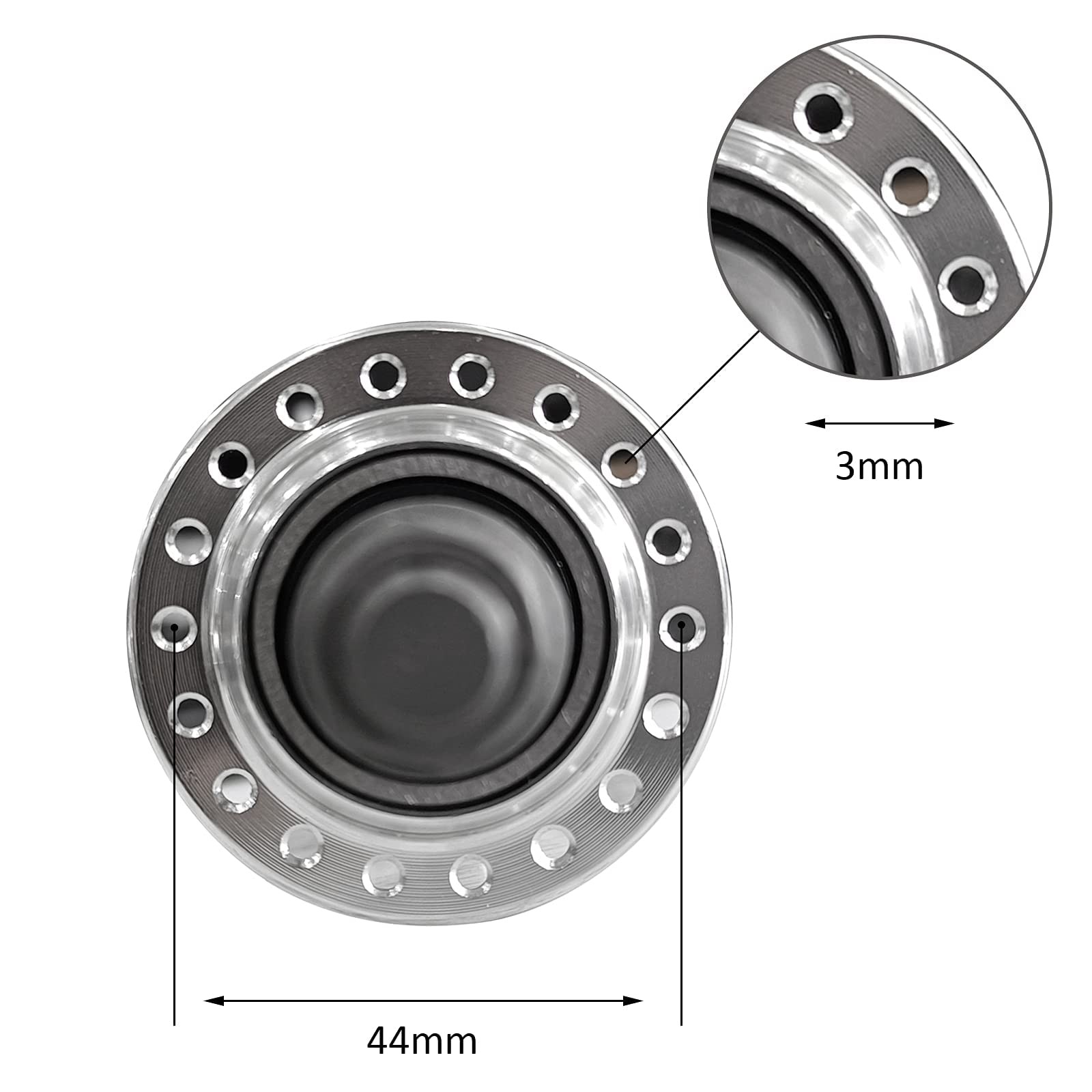 Bicycle Rear Hub 36 Hole, Double Thread, 135mm Width, Aluminum Alloy Bike Hub…