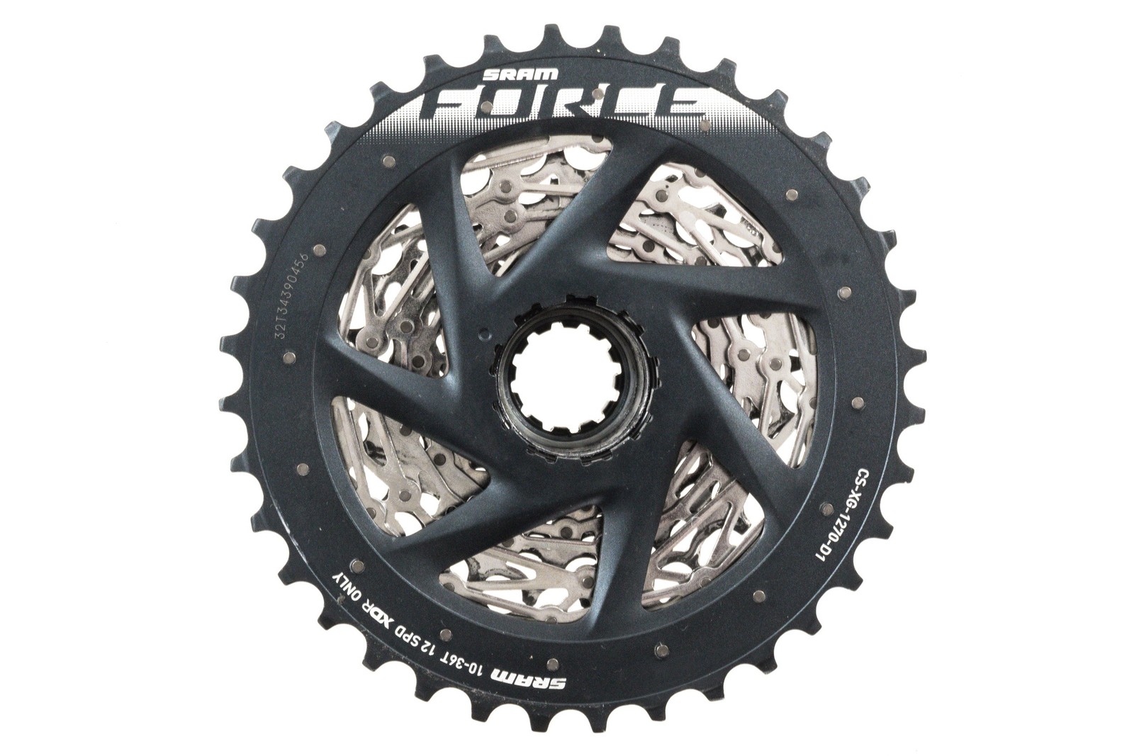 USED SRAM Force eTap AXS CS-XG1270-D1 XDR Cassette 12 Speed 10-36T