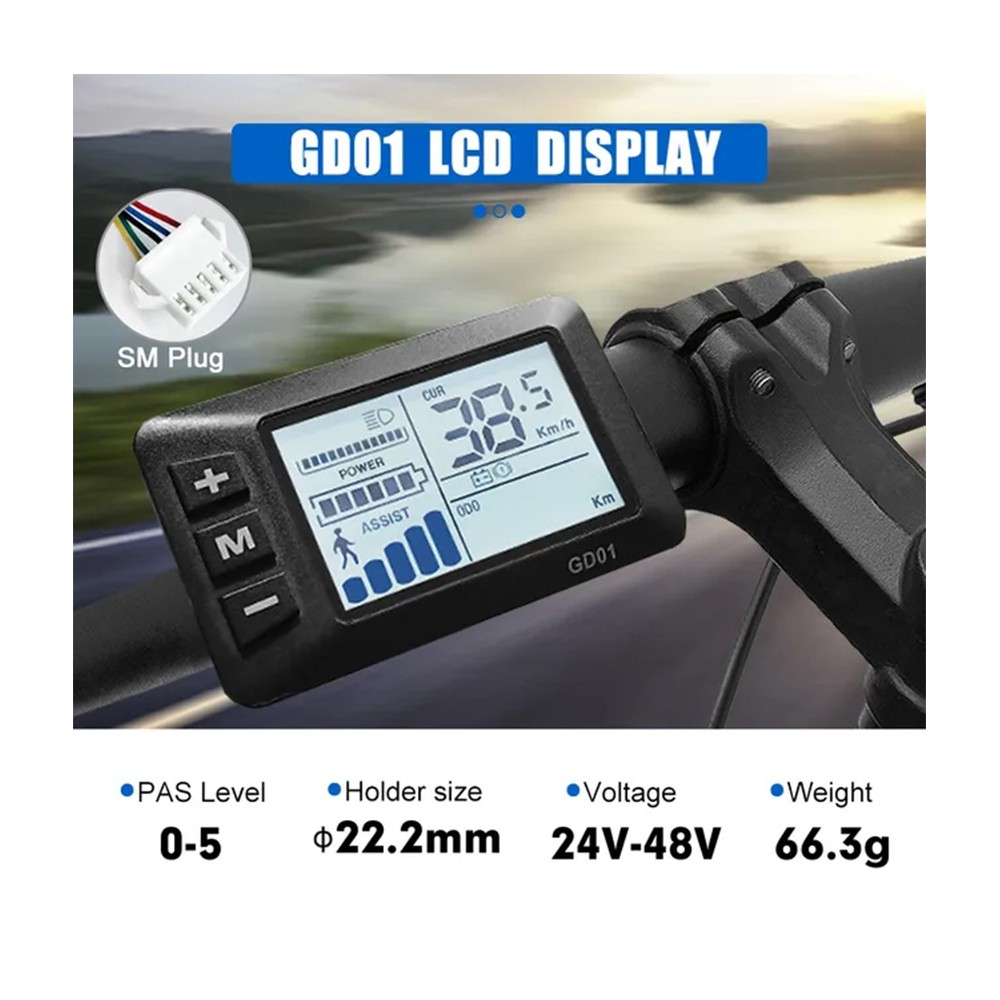 Ebike Display S866 S900 GD01 UKC1 UKC3 – SM/WP Plug LCD SUK