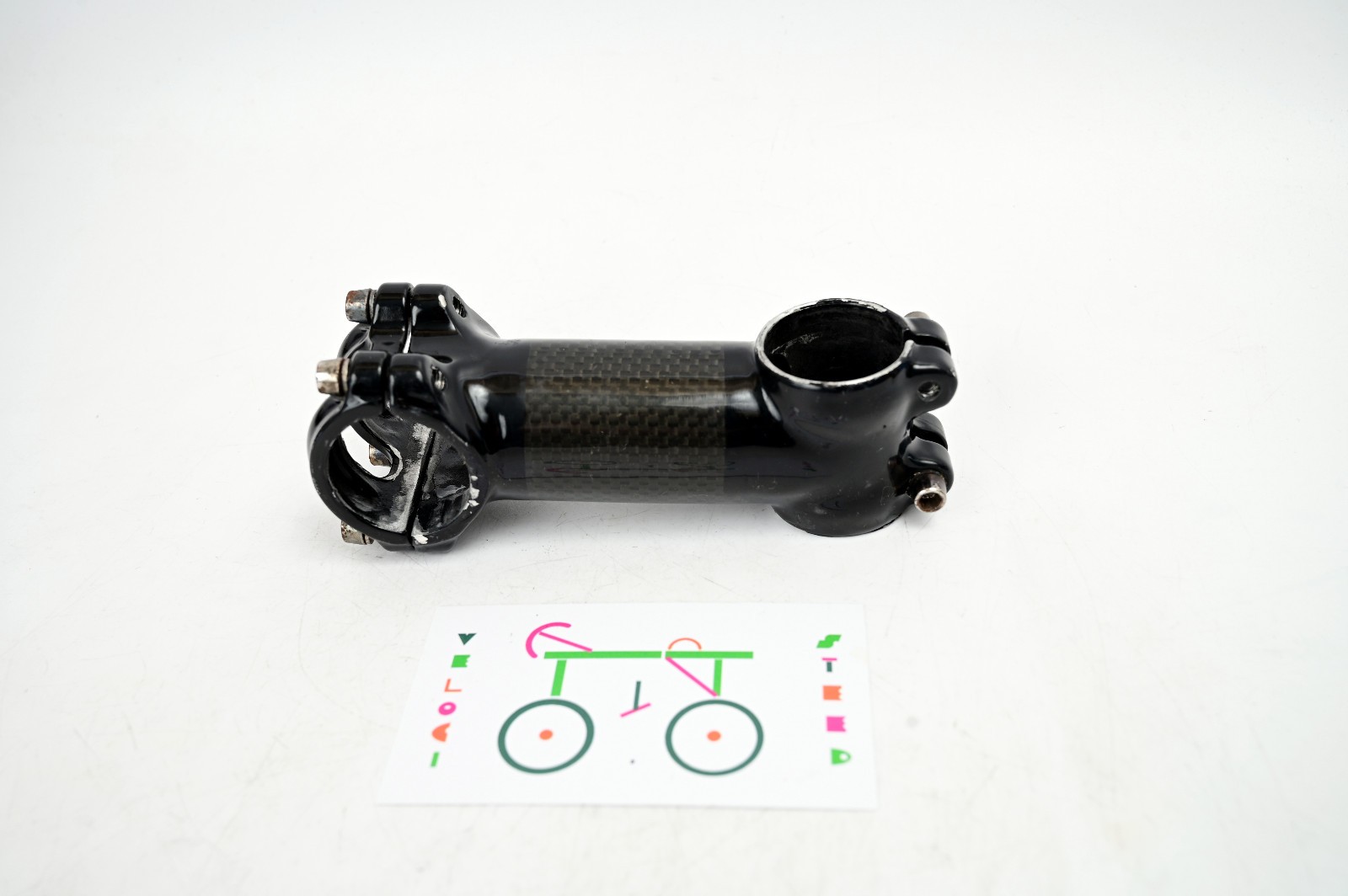 Carbon Fiber / Aluminum Alloy 90mm x 1-1/8″ Road MTB Gravel Bike Bicycle Stem 6°