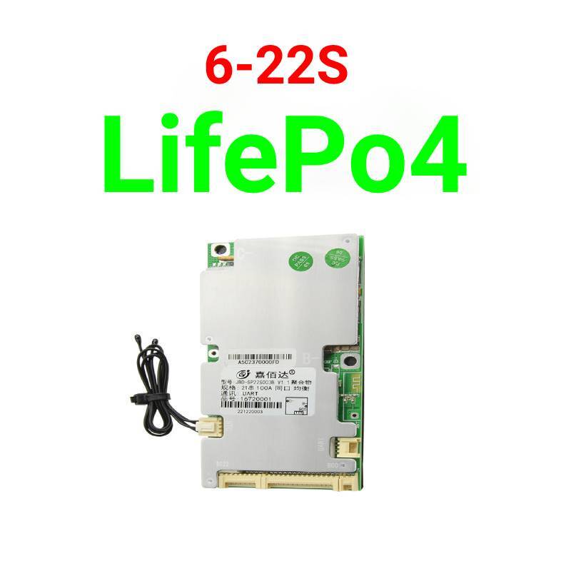 Smart BMS 24V – 60V Lifepo4 40A 50A 80A 100A Lithium 6S 8S 10S 13S 16S 20S 22S