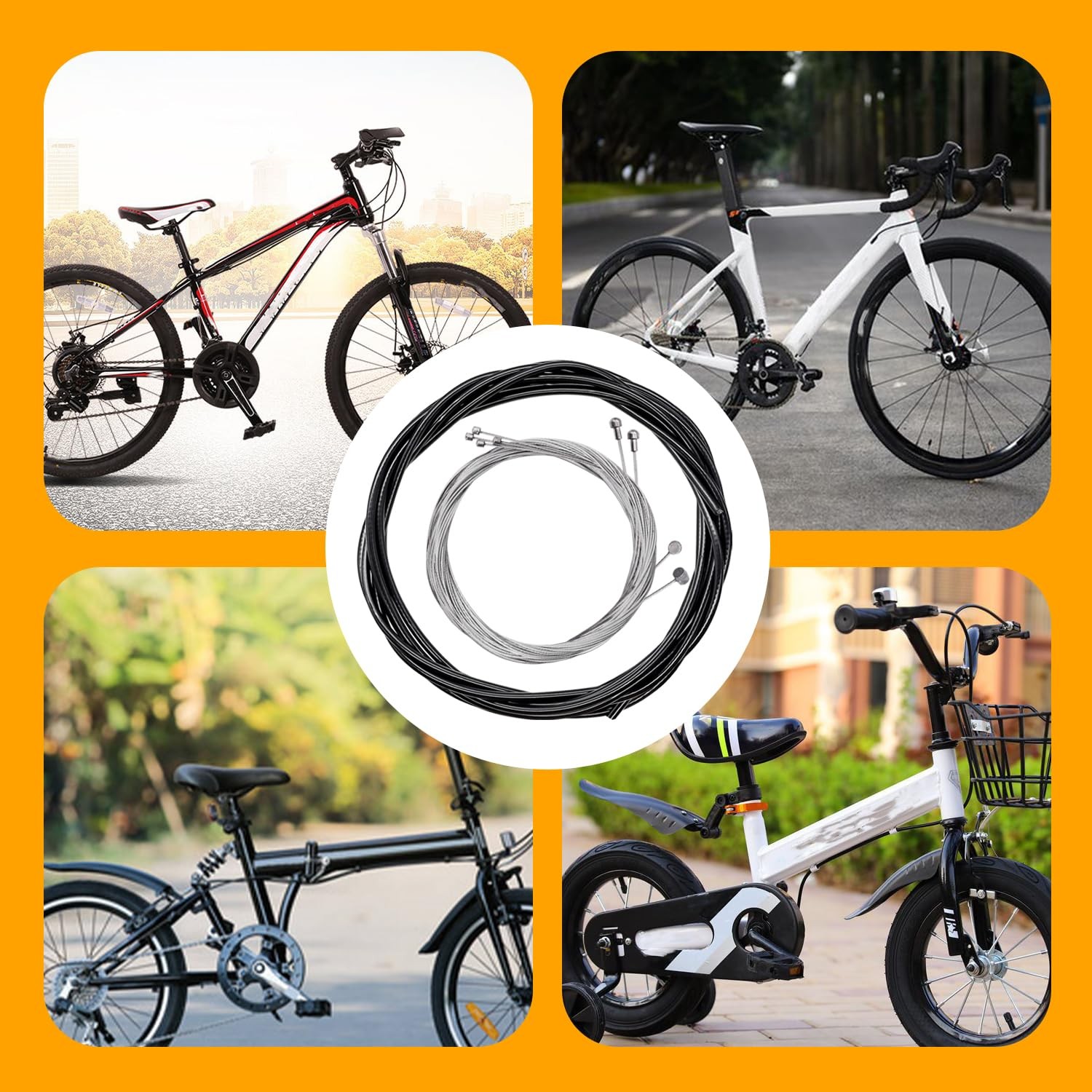 weideer Bicycle Brake Cable Shift Cable Bike Cable Housing Kit Bike Brake Cable