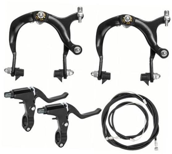 Bike Brakes Calipers Set,Side Pull Brake Set,69-96mm Reach,for Bike C Shape