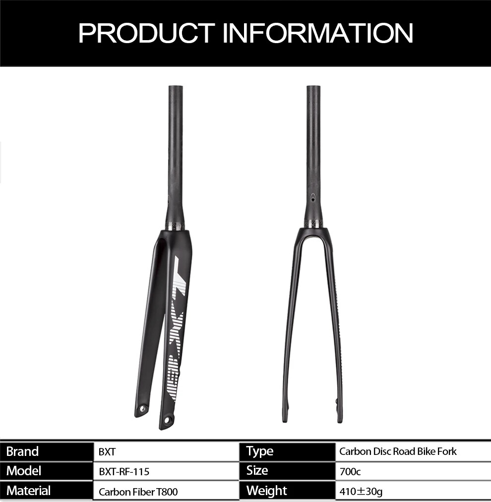 Disc Brake Carbon Road Bike Frok Disc Brake Thru Axle 12mm Bicycle Rigid Fork