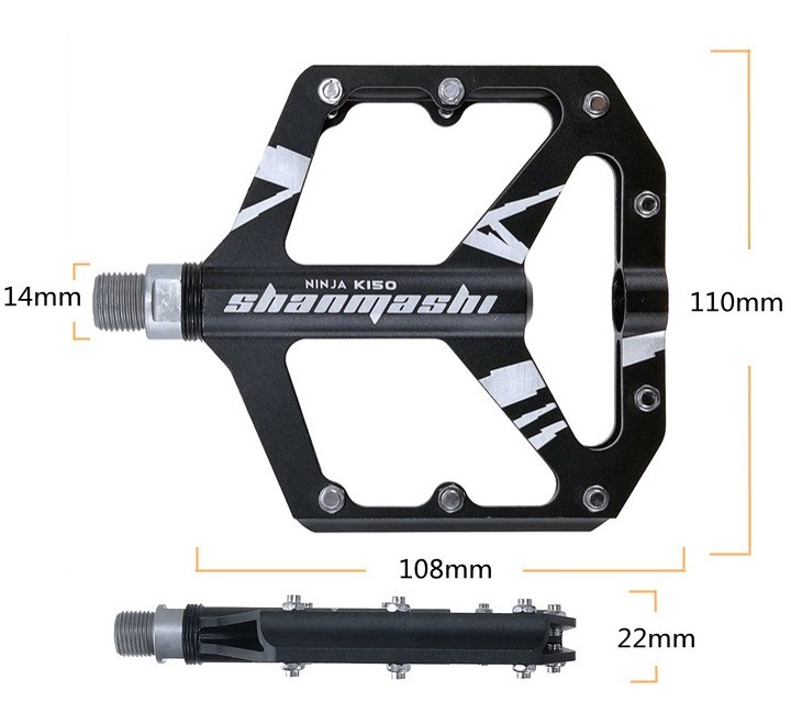 Aluminum Road MTB Mountain Bike XC AM Bicycle Pedal Bearing Flat Platform Pedals