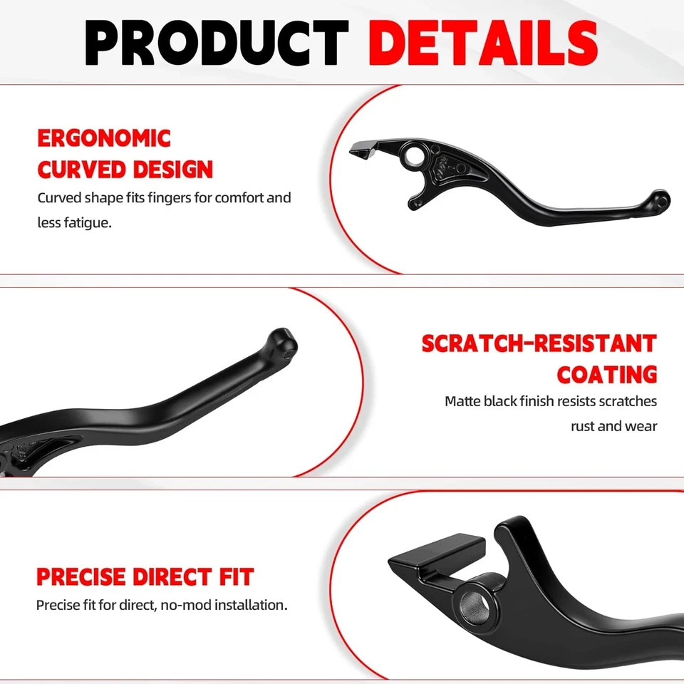 Brake Levers for Yozma IN10,Aluminum Adjustable Motorcycle Handle Brake Levers f