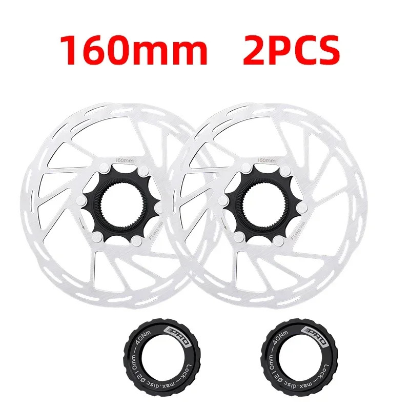 IIIPRO Bicycle Center Lock Bicycle Brake Rotor 140Mm/160Mm/180Mm/203Mm Road Bike
