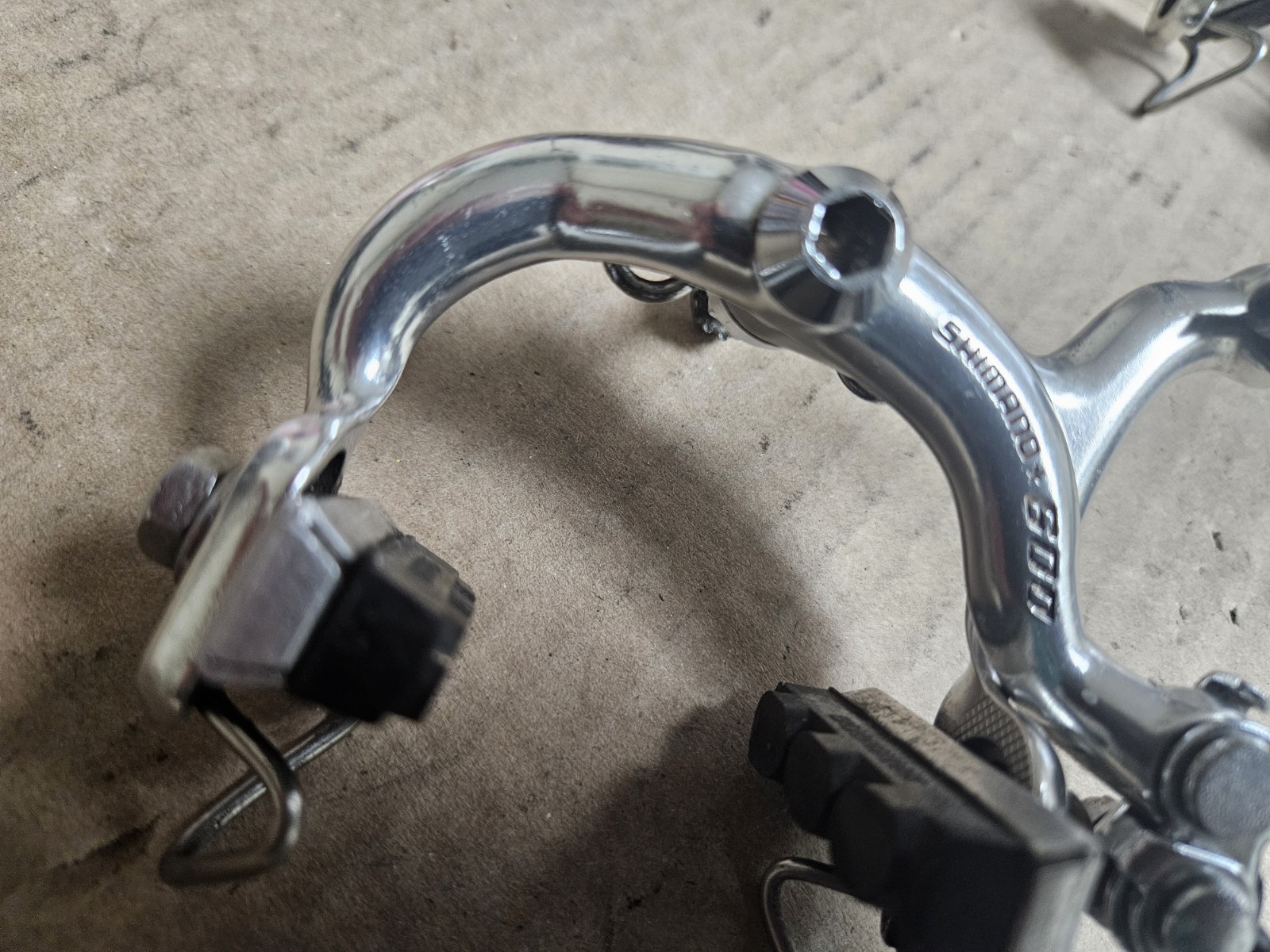 Vintage Shimano 600EX BR-6200 Arabesque Caliper Brakeset, single pivot, nutted