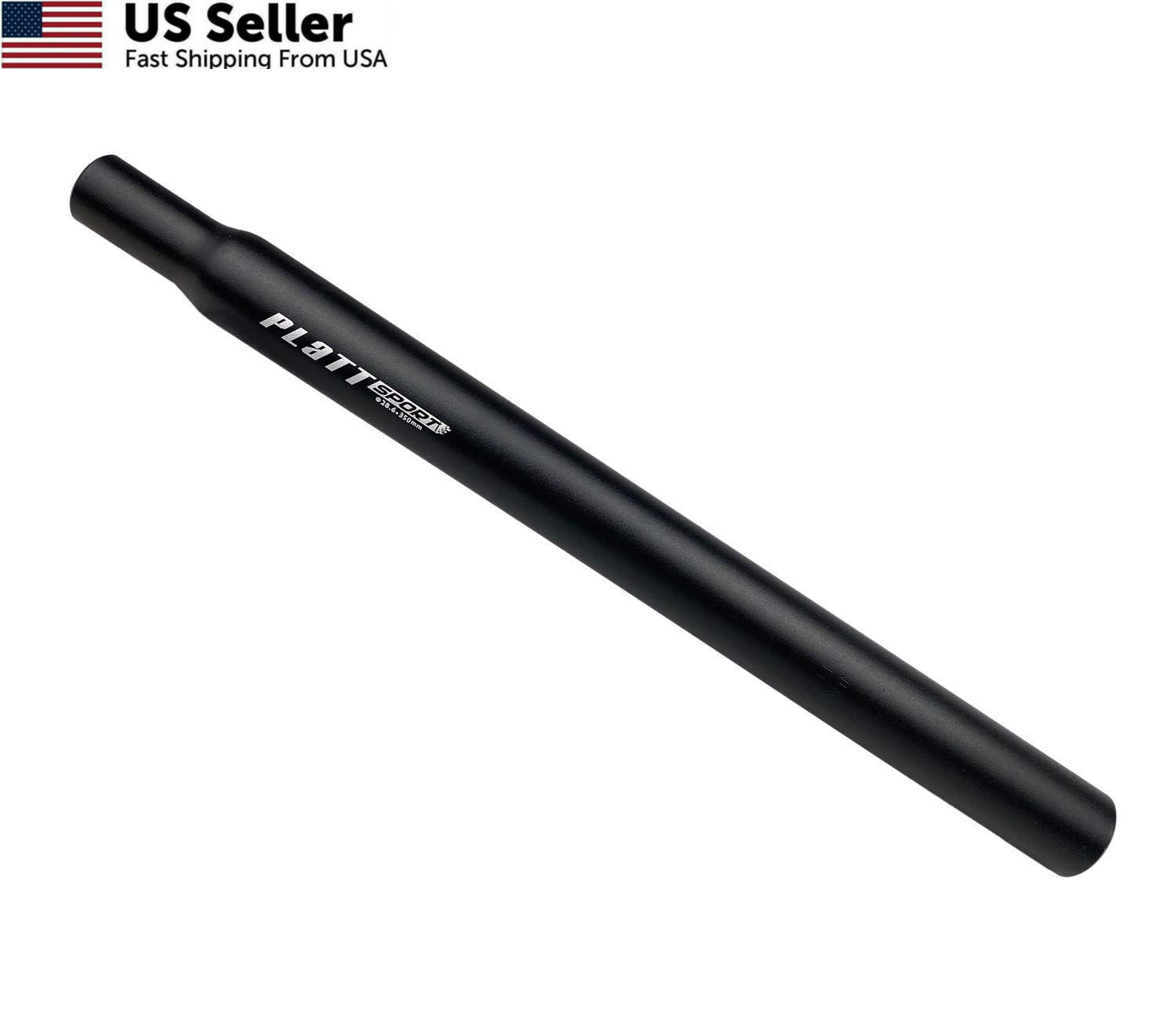 Platt Bike Seatpost 25.4/27.2/28.2/30.8/31.6 350mm Aluminum 27.2mm, black