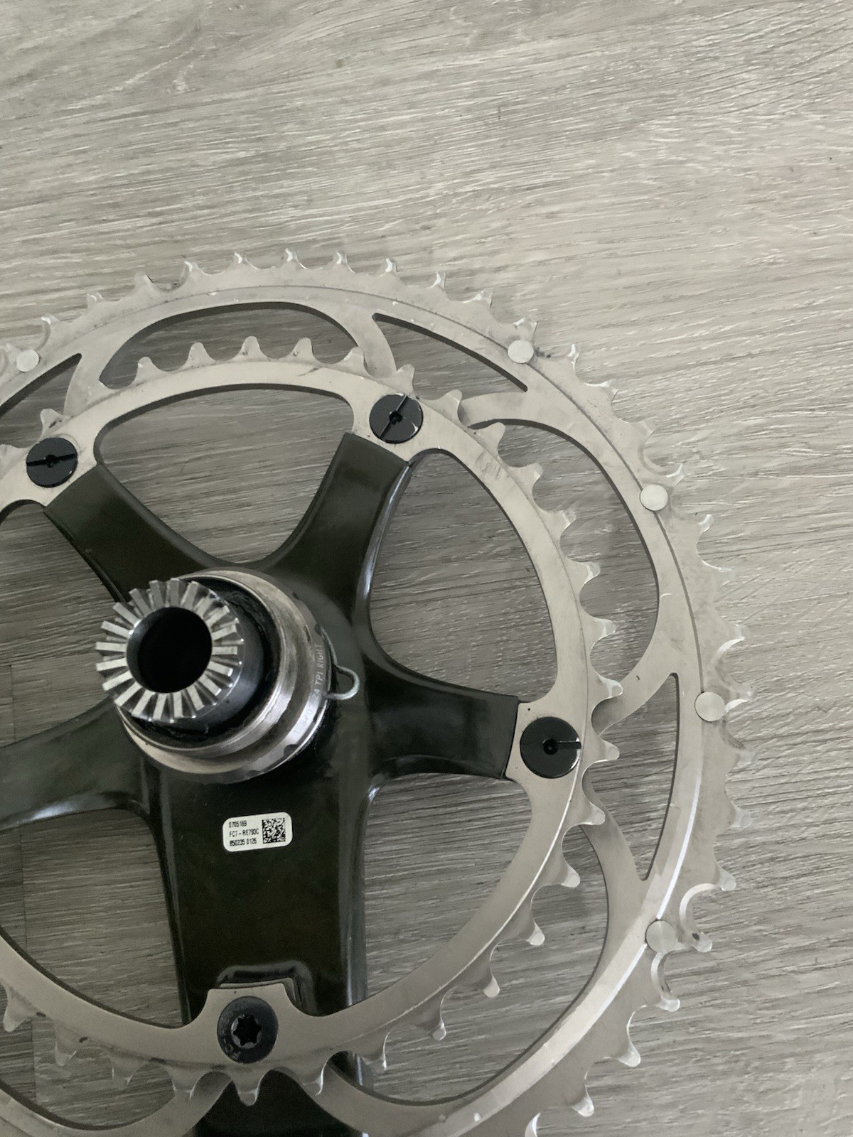 CAMPAGNOLO RECORD CRANKSET DOUBLE 53-39 TOOTH 177.5 MM ARMS 10 OR 9 SPEED W/ BB