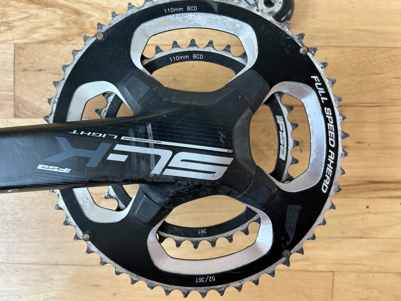 FSA SL-K Light Carbon Crankset – Black 175 L
