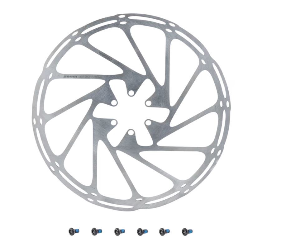 SRAM CenterLine Disc Brake Rotor 220mm 6-Bolt Rounded Edge One Piece